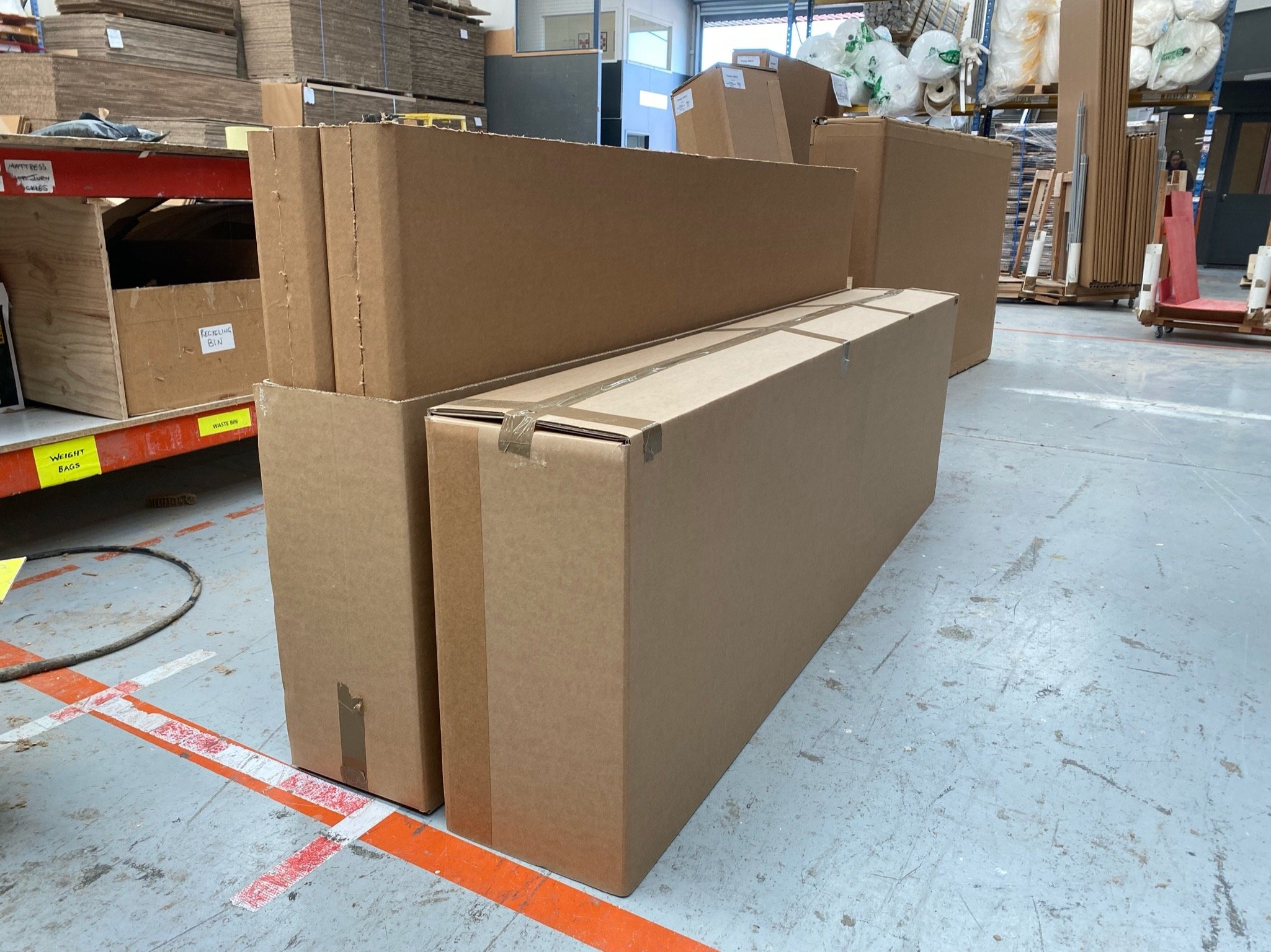 Extra-long custom cardboard shipping cartons engineered for oversized and fragile items.