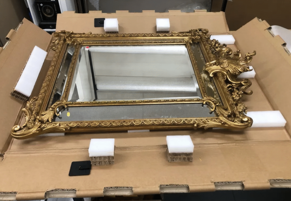 Custom Honeycomb Crate transporting delicate items