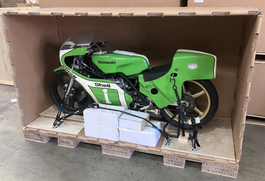 Rebul Transport Packaging Honeycomb Crate Transporting Motorbike
